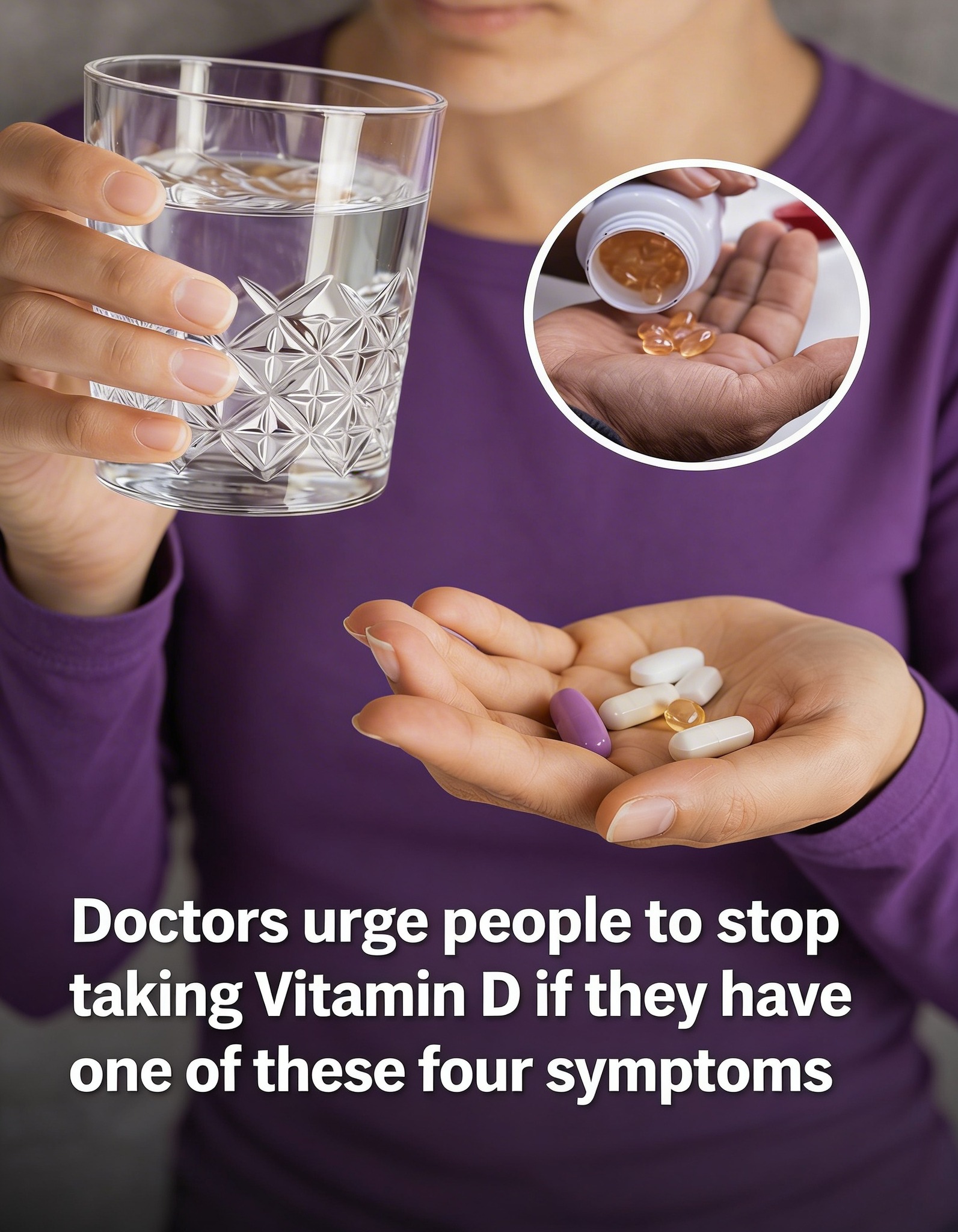 Important Warning from Doctors: Stop Taking Vitamin D Immediately If You Have These 4 Symptoms