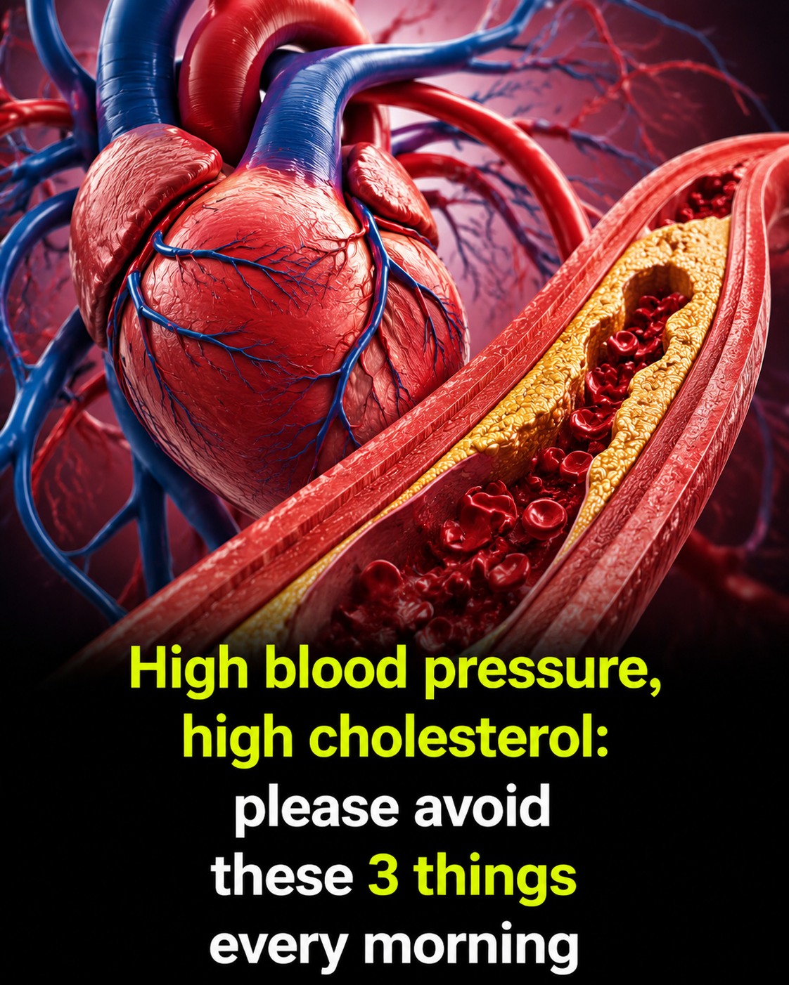 High blo:od pressure, high cholesterol: please avoid these 3 things every morningHigh blo:od pressure, high cholesterol: please avoid these 3 things every morning