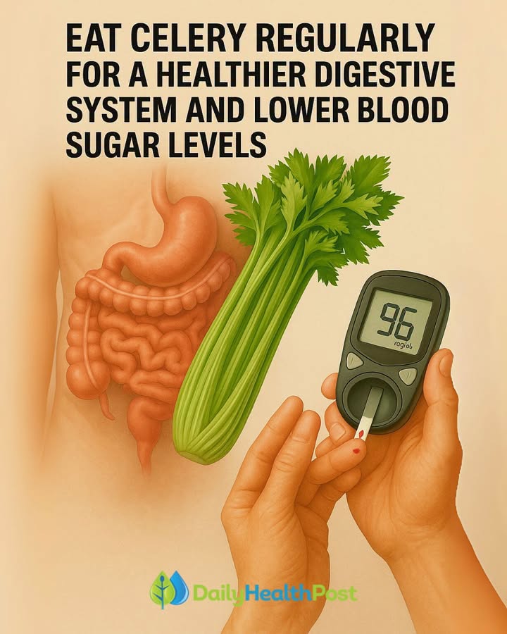 Celery’s not just crunchy filler — it supports liver health (a 2011 study found it helped with liver detoxification) and its fiber content helps keep digestion regular while slowing how fast your body absorbs carbs from a meal, which helps keep blood sugar steadier. Fiber is also linked to lower colorectal cancer risk, and most adults fall short of the recommended 18g a day. Tag or send this to anyone trying to eat healthier or manage their blood sugar. The actual study behind the liver-detox claim, for anyone who wants the science instead of just the headline — first comment 👇 Do you eat celery regularly, or is it mostly a garnish for you?