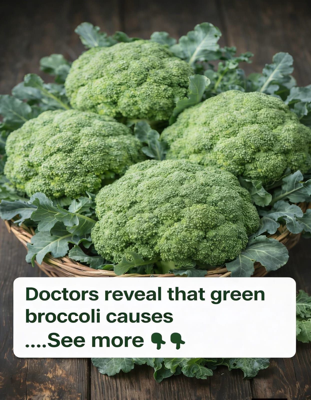 Doctors reveal that green broccoli causes… See more in first Commеոt