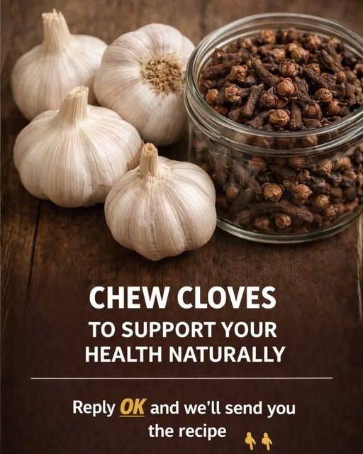 With just two cloves a day, you can prevent many diseases… Write “hello” so I know you’re reading… I’ll give you some health tips!