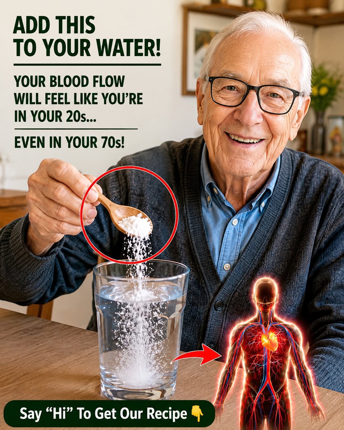 Seniors: Don’t just drink plain water, add this mineral for perfect blood circulation. To continue receiving my recipes, just say something… Thank