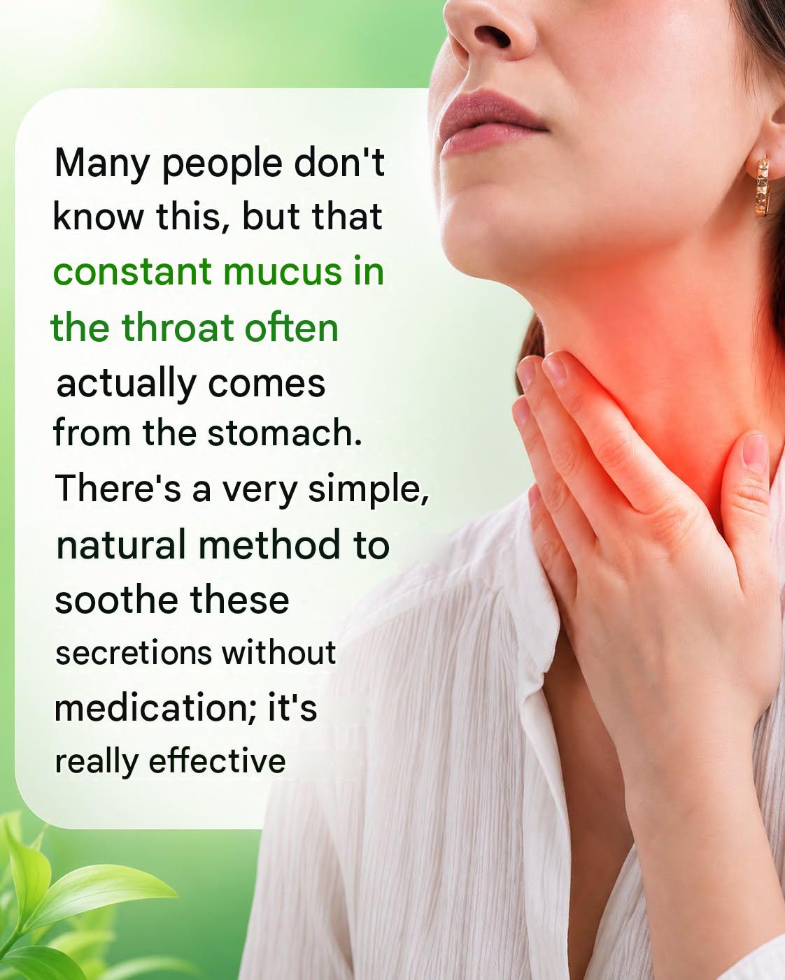The real causes of mucus and constant secretions in the throat
